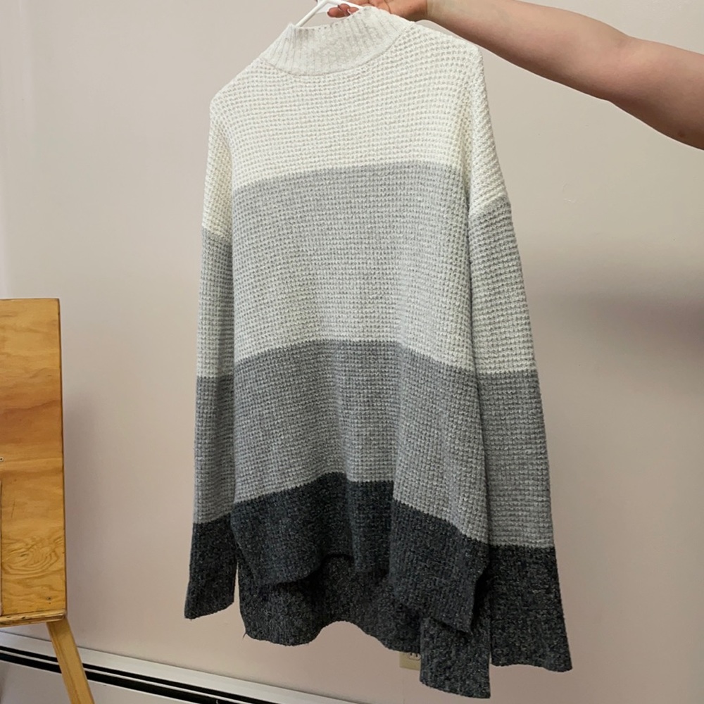 Tunic length sweater